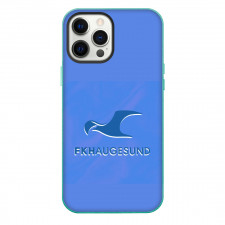 FK Haugesund Phone Case For iPhone Samsung Galaxy Pixel OnePlus Vivo Xiaomi Asus Sony Motorola Nokia - Logo In Blue Background