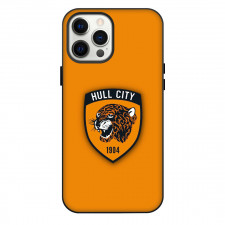 Hull City Phone Case For iPhone Samsung Galaxy Pixel OnePlus Vivo Xiaomi Asus Sony Motorola Nokia - Hull City Logo On Orange Background