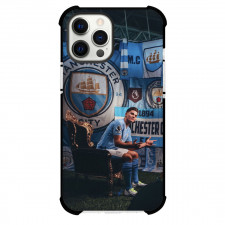 Julian Alvarez Phone Case For iPhone Samsung Galaxy Pixel OnePlus Vivo Xiaomi Asus Sony Motorola Nokia - Julian Alvarez Manchester City F.C. Sitting On Throne PIcture
