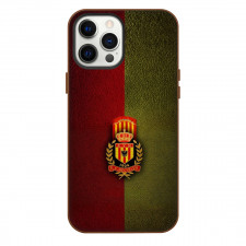 KV Mechelen Phone Case For iPhone Samsung Galaxy Pixel OnePlus Vivo Xiaomi Asus Sony Motorola Nokia - Logo In Red And Brown Dust Background Football Club