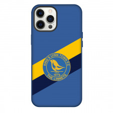 National League North King's Lynn Town Phone Case For iPhone Samsung Galaxy Pixel OnePlus Vivo Xiaomi Asus Sony Motorola Nokia - Large Logo In Yellow And Blue Stripe Background
