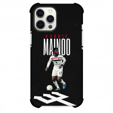 Kobbie Mainoo Phone Case For iPhone Samsung Galaxy Pixel OnePlus Vivo Xiaomi Asus Sony Motorola Nokia - Kobbie Mainoo Manchester United Dribbling On Word Art Black Background