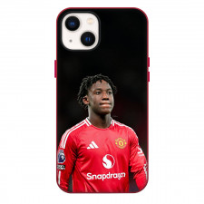 Kobbie Mainoo Phone Case For iPhone Samsung Galaxy Pixel OnePlus Vivo Xiaomi Asus Sony Motorola Nokia - Kobbie Mainoo Manchester United Portrait On Dark Background