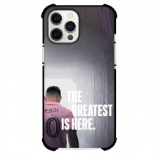 Inter Miami CF Lionel Messi Phone Case For iPhone Samsung Galaxy Pixel OnePlus Vivo Xiaomi Asus Sony Motorola Nokia - Lionel Messi The Greatest Is Here Back Portrait