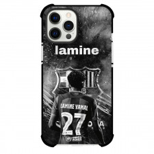 Lamine Yamal Phone Case For iPhone Samsung Galaxy Pixel OnePlus Vivo Xiaomi Asus Sony Motorola Nokia - Lamine Yamal 27 FC Barcelona Standing Back Grayscale Graphic Art