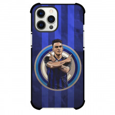 Lautaro Martinez Phone Case For iPhone Samsung Galaxy Pixel OnePlus Vivo Xiaomi Asus Sony Motorola Nokia - Lautaro Martinez Inter Milan Signature Posture Illustration Art On Blue Stripe