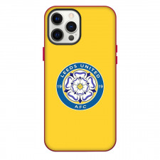 Leeds United Phone Case For iPhone Samsung Galaxy Pixel OnePlus Vivo Xiaomi Asus Sony Motorola Nokia - Leeds United Team Round Logo On Yellow Background
