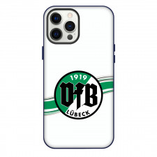 VfB Lubeck Football Club Phone Case For iPhone Samsung Galaxy Pixel OnePlus Vivo Xiaomi Asus Sony Motorola Nokia - Logo In Green Line Paint Background