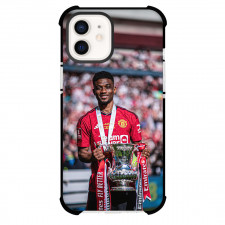 Manchester United F.C. Amad Diallo Phone Case For iPhone Samsung Galaxy Pixel OnePlus Vivo Xiaomi Asus Sony Motorola Nokia - Man United Amad Diallo Holding Trophy Picture