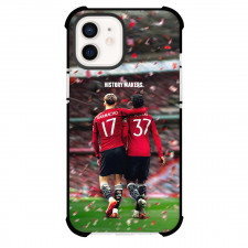Manchester United F.C. Phone Case For iPhone Samsung Galaxy Pixel OnePlus Vivo Xiaomi Asus Sony Motorola Nokia - Man United Garnacho And Kobbie The History Maker Poster