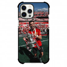 Manchester United F.C. Bruno Fernandes Phone Case For iPhone Samsung Galaxy Pixel OnePlus Vivo Xiaomi Asus Sony Motorola Nokia - Man United Bruno Fernandes Hold Trophy Picture