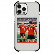 Manchester United F.C. Phone Case For iPhone Samsung Galaxy Pixel OnePlus Vivo Xiaomi Asus Sony Motorola Nokia - Man United Still Magic Still Red Sticker