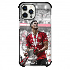 Manchester United F.C. Raphael Varane Phone Case For iPhone Samsung Galaxy Pixel OnePlus Vivo Xiaomi Asus Sony Motorola Nokia - Man United Raphael Varane Holding Trophy Picture