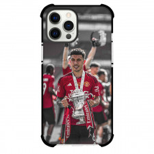 Manchester United F.C. Raphael Varane Phone Case For iPhone Samsung Galaxy Pixel OnePlus Vivo Xiaomi Asus Sony Motorola Nokia - Man United Raphael Stands And Holds Trophy