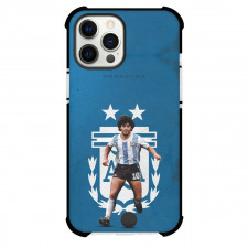 Diego Maradona Case For iPhone Samsung Galaxy Pixel OnePlus Vivo Xiaomi Asus Sony Motorola Nokia - Diego Maradona Argentina National Team Blue Background