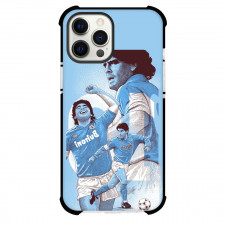 Diego Maradona Case For iPhone Samsung Galaxy Pixel OnePlus Vivo Xiaomi Asus Sony Motorola Nokia - Diego Maradona Collage Comic Art In Bluescale