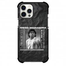 Diego Maradona Case For iPhone Samsung Galaxy Pixel OnePlus Vivo Xiaomi Asus Sony Motorola Nokia - Diego Maradona In Black Paper Background