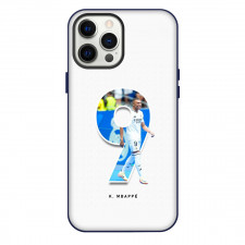 Kylian Mbappe Phone Case For iPhone Samsung Galaxy Pixel OnePlus Vivo Xiaomi Asus Sony Motorola Nokia - Kylian Mbappe Standing InSide Number 9 Sticker On White Background