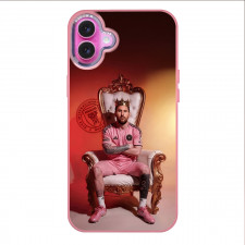 Lionel Messi Phone Case For iPhone Samsung Galaxy Pixel OnePlus Vivo Xiaomi Asus Sony Motorola Nokia - Lionel Messi Sit On Throne In Inter Milan Jersey
