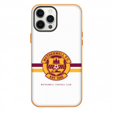Motherwell Phone Case For iPhone Samsung Galaxy Pixel OnePlus Vivo Xiaomi Asus Sony Motorola Nokia - Logo In Red Yellow And White Background Football Club