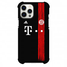 FC Bayern Munich Phone Case For iPhone Samsung Galaxy Pixel OnePlus Vivo Xiaomi Asus Sony Motorola Nokia - FC Bayern Munich Alt Kit Red Strip On Black Background