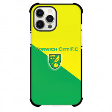 Norwich City F.C. Phone Case For iPhone Samsung Galaxy Pixel OnePlus Vivo Xiaomi Asus Sony Motorola Nokia - Norwich City F.C. Logo On Green Yellow Background