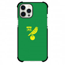 Norwich City F.C. Phone Case For iPhone Samsung Galaxy Pixel OnePlus Vivo Xiaomi Asus Sony Motorola Nokia - Norwich City F.C. Yellow Minimalist Logo On Green Background