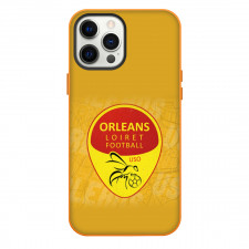 Union Sportive Orleans Loiret Phone Case For iPhone Samsung Galaxy Pixel OnePlus Vivo Xiaomi Asus Sony Motorola Nokia - Logo In Yellow Doodle Background Football Club