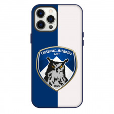 EFL League Two Oldham Athletic Phone Case For iPhone Samsung Galaxy Pixel OnePlus Vivo Xiaomi Asus Sony Motorola Nokia - Old Logo Blue And White Background