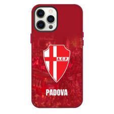 Calcio Padova Phone Case For iPhone Samsung Galaxy Pixel OnePlus Vivo Xiaomi Asus Sony Motorola Nokia - Logo In Red Fans Background