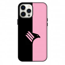 Palermo FC Phone Case For iPhone Samsung Galaxy Pixel OnePlus Vivo Xiaomi Asus Sony Motorola Nokia - Pink Black Logo Vertical