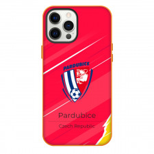 FK Pardubice Phone Case For iPhone Samsung Galaxy Pixel OnePlus Vivo Xiaomi Asus Sony Motorola Nokia - Logo Poster In Red Background