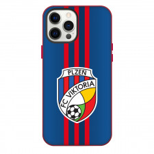 FC Viktoria Plzen Phone Case For iPhone Samsung Galaxy Pixel OnePlus Vivo Xiaomi Asus Sony Motorola Nokia - Logo In Red And Blue Stripe Background