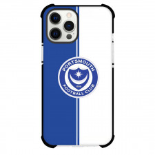 Portsmouth F.C. Phone Case For iPhone Samsung Galaxy Pixel OnePlus Vivo Xiaomi Asus Sony Motorola Nokia - Portsmouth F.C. Logo On Blue White Background