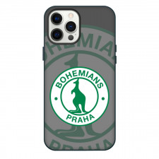 Bohemians Praha 1905 Phone Case For iPhone Samsung Galaxy Pixel OnePlus Vivo Xiaomi Asus Sony Motorola Nokia - Logo Overlay In Gray Background