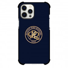Queens Park Rangers F.C. Phone Case For iPhone Samsung Galaxy Pixel OnePlus Vivo Xiaomi Asus Sony Motorola Nokia - Queens Park Rangers F.C. Logo Golden Illustration On Black Background