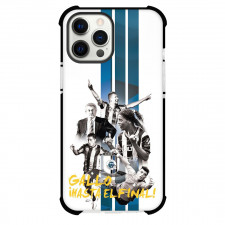 Queretaro Futbol Club Phone Case For iPhone Samsung Galaxy Pixel OnePlus Vivo Xiaomi Asus Sony Motorola Nokia - Queretaro Futbol Club Logo with Vertical Stripe Blue Effect