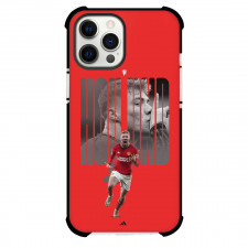 Rasmus Hojlund Phone Case For iPhone Samsung Galaxy Pixel OnePlus Vivo Xiaomi Asus Sony Motorola Nokia - Rasmus Hojlund Manchester United F.C. Shouting On Red Background