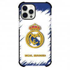 Real Madrid FC Phone Case For iPhone Samsung Galaxy Pixel OnePlus Vivo Xiaomi Asus Sony Motorola Nokia - Real Madrid FC Logo On Blue Graphic White Background