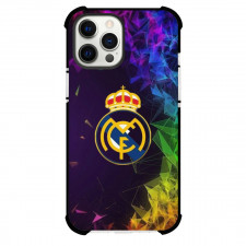 Real Madrid FC Phone Case For iPhone Samsung Galaxy Pixel OnePlus Vivo Xiaomi Asus Sony Motorola Nokia - Real Madrid FC Logo On Colorful Background