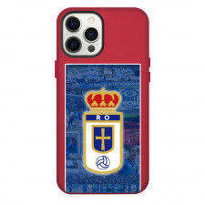Real Oviedo Phone Case For iPhone Samsung Galaxy Pixel OnePlus Vivo Xiaomi Asus Sony Motorola Nokia - Real Oviedo Logo On Game Moment Background Sticker Football Club