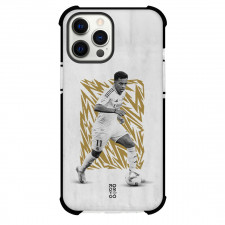 Rodrygo Phone Case For iPhone Samsung Galaxy Pixel OnePlus Vivo Xiaomi Asus Sony Motorola Nokia - Rodrygo In Real Madrid Uniform Dribbling Grayscale Poster
