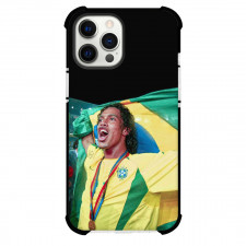 Ronaldinho Case For iPhone Samsung Galaxy Pixel OnePlus Vivo Xiaomi Asus Sony Motorola Nokia - Ronaldinho Shouting With Brazil Flag