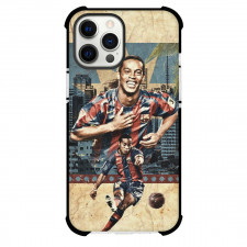 Ronaldinho Case For iPhone Samsung Galaxy Pixel OnePlus Vivo Xiaomi Asus Sony Motorola Nokia - Ronaldinho Vintage Poster City Background
