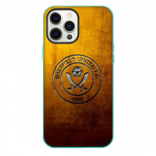 Sheffield United F.C. Phone Case For iPhone Samsung Galaxy Pixel OnePlus Vivo Xiaomi Asus Sony Motorola Nokia - Sheffield United F.C. Logo Emboss On Wood Background