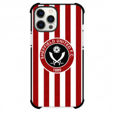 Sheffield United F.C. Phone Case For iPhone Samsung Galaxy Pixel OnePlus Vivo Xiaomi Asus Sony Motorola Nokia - Sheffield United F.C. Logo On Red Stripe Background