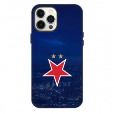 SK Slavia Prague Phone Case For iPhone Samsung Galaxy Pixel OnePlus Vivo Xiaomi Asus Sony Motorola Nokia - Logo In City Blue Background