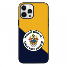 Slough Town Phone Case For iPhone Samsung Galaxy Pixel OnePlus Vivo Xiaomi Asus Sony Motorola Nokia - Logo In Navy And Yellow Backgrond Football Club