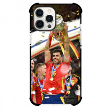 Spain Rodri Case For iPhone Samsung Galaxy Pixel OnePlus Vivo Xiaomi Asus Sony Motorola Nokia - Rodri Lifting his Trophy Confetti Background