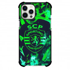 Sporting CP Phone Case For iPhone Samsung Galaxy Pixel OnePlus Vivo Xiaomi Asus Sony Motorola Nokia - Sporting CP Logo Neon Green Background